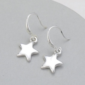 Silver Star Earrings